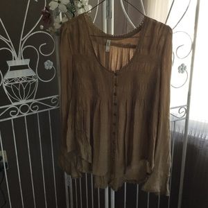 Free People -button flowy blouse